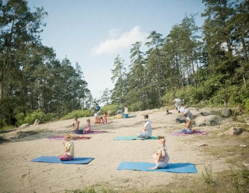 Yoga am Strand